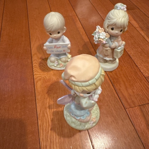 Precious Moments Other - Lot of 3 Precious Moments Style Figurines Boy Girl Angel Vintage Collectibles